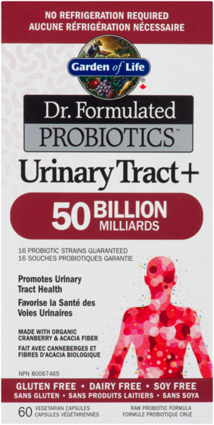 Garden Of Life Dr. Formulated - Probiotiques Urinary Tract+ (Infections urinaires) - Caps végés - Longue conservation