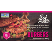 Sol Cuisine Mushroom & Wild Rice Burgers Plant-Based 284 g