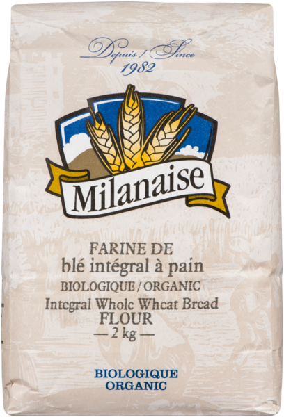 Milanaise Farine de Blé Intégrale à Pain Biologique 2 kg