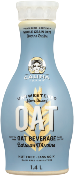 Califia Farms Oat Beverage Unsweetened 1.4 L