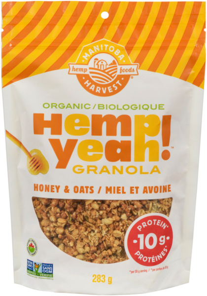 Manitoba Harvest Hemp Foods Hemp Yeah! Granola Miel et Avoine Biologique 283 g