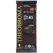 Theobroma Chocolat 85 % Chocolat Noir 85 Noir Pur Biologique 80 g