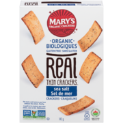 Mary's Organic Crackers Real Thin Crackers Sea Salt Organic 142 g
