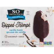 So Delicious Sans Produits Laitiers Trempé Dessert Glacé Sans Produits Laitiers Gousse de Vanille Coco 4 Barres x 68 ml (272 ml)