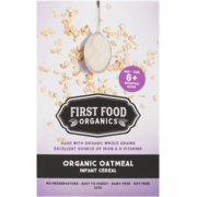 First Food Organics Infant Cereal Organic Oatmeal Age 6+ Months 227 g