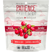 Patience Fruit & Co Organic Whole & Soft Sweetened Dried Cranberries 142 g