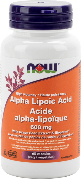Acides Alpha Lipoique 600Mg 60Vcaps