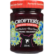 Crofter's Premium Spread Organic Wild Blueberry 235 ml