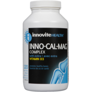 Innovite Health Inno-Cal-Mag Complex with Extra Vitamin D3 120 Liquid-Filled Softgels