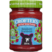 Crofter's Just Fruit Spread Organic Raspberry 235 ml