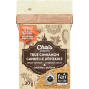 Cha's Organics True Cinnamon Ground 30 g