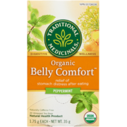 Traditional Medicinals Belly Comfort Peppermint Organic 20 Wrapped Tea Bags x 1.75 g (35 g)