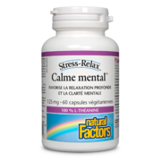 Natural Factors Calme mental 125 mg 60 capsules végétariennes