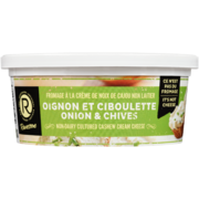 Rawesome Non-Dairy Cultured Cashew Cream Cheese Onion & Chives 227 g