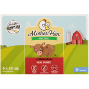 Mother Hen Baby Food Veal Puree 6+ Months 6 x 59 ml