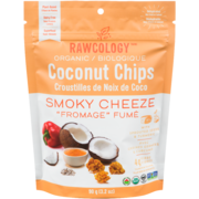 Rawcology Croustilles de Noix de Coco "Fromage" Fumé Biologique 90 g