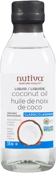 Nutiva Huile de Noix de Coco Liquide Classique 236 ml