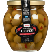 Pilaros Olives Stuffed Red Peppers Pitted 1 L