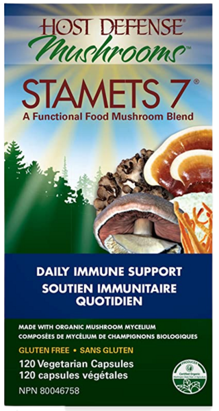 Host Defense Stamets 7 Support Immunitaire Quotidien 120 Capsules