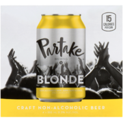 Partake Bière Artisanale Sans Alcool Blonde 4 x 355 ml