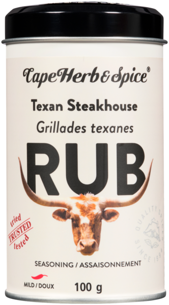Cape Herb & Spice Rub Assaisonnement Grillades Texanes Doux 100 g