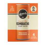 Remedy Kombucha sans sucre passion mangue