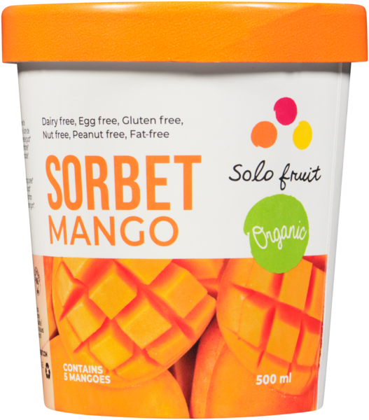 Solo Fruit Sorbet Mangue Bio 500 ml