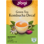 Yogi Herbal Tea Green Tea Kombucha Decaf 16 Tea Bags 32 g