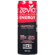 Zevia Energy Zero Calorie Grapefruit 355 ml