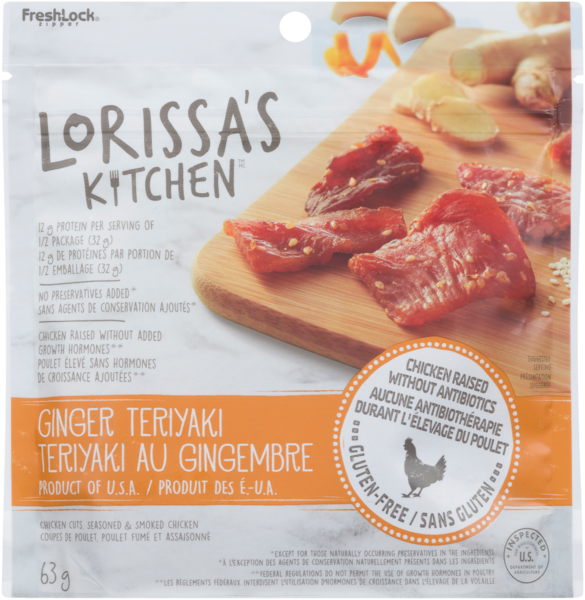 Lorissa's Kitchen Lanières Bifteck Gingembre Teriaki 63 g