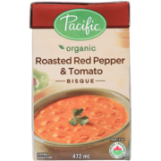 Pacific Foods Bisque aux Poivrons Rouges Rôtis et aux Tomates Biologique 472 ml