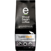 Ethical Bean Coffee Super Dark French Roast Ground Arabica Coffee 227 g