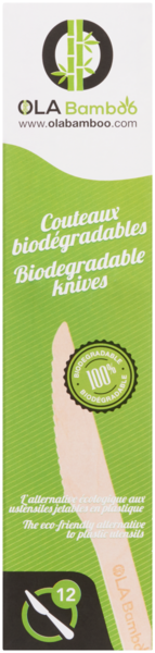 OLA Bamboo Couteaux Biodégradables