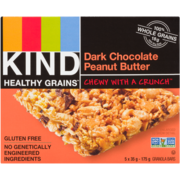 KIND Healthy Grains Barres Granola Chocolat Noir et Beurre d'Arachides 5 x 35 g (175 g)