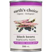 Earth's Choice Haricots Noirs Biologique 398 ml