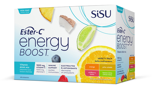 Sisu Ester-C  Energy Boost™ boîte multisaveurs