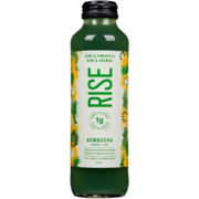 Rise Kombucha Sparkling Fermented Beverage Kiwi & Pineapple Organic 414 ml