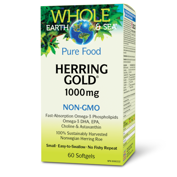 Natural Factors Hareng Or 1 000 mg  1 000 mg  60 gélules