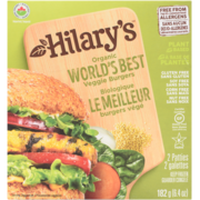 Hilary's Burgers Végé Le Meilleur Biologique 2 Galettes 182 g