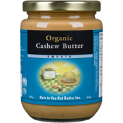 Nuts to You Nut Butter Cashew Butter Smooth Organic 365 g