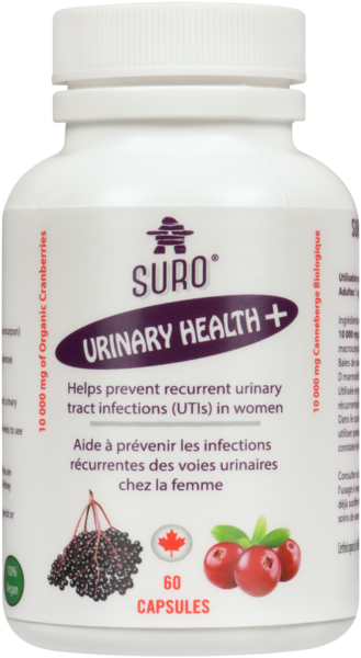 Suro Urinary Health + Sureau & Canneberge Biologique 60 Capsules