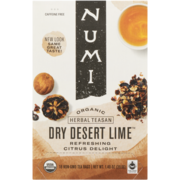 Numi Herbal Teasan Dry Desert Lime Organic 18 Non GMO Tea Bags 39.6 g
