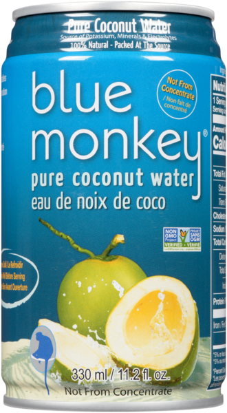 Blue Monkey Eau de Noix de Coco 330 ml