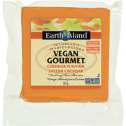 Earth Island Vegan Gourmet Non Dairy Cheese Alternative Cheddar Flavour 284 g