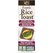 Edward & Sons Exotic Rice Toast Whole Grain Squares Purple Rice & Black Sesame 65 g