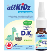 allKiDz Végétalienne des vitamines D3 et K2 en gouttes