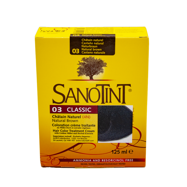 Sanotint CLASSIC 03 Châtain Naturel (4N)