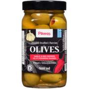 Pilaros Olives Almonds & Red Peppers Pitted 500 ml