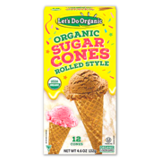 Let's Do Organic Sugar Cones 12 Cones