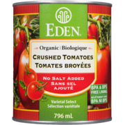 Eden Crushed Tomatoes Organic No Salt Added 796 ml